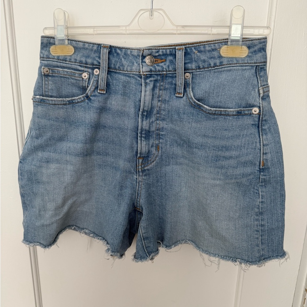 Madewell The Curvy Perfect Vintage Light Blue Jean Shorts